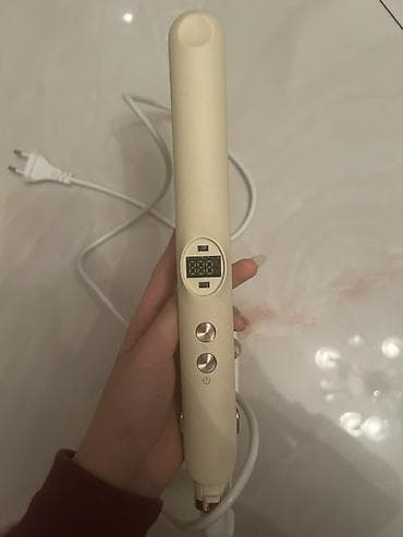 Краны водонагреватели: Saç ütüsü / saç düzləndirici - Rəng: krem - Rəqəmsal LED ekran — 2