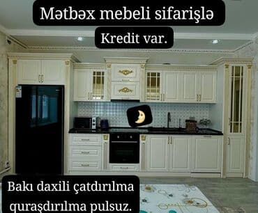 metbex aboyu: 🟣Yeni mətbəx mebeli 🆘 *1 pqm görə qiymətlər* 🟣Mat Laminat *180 azn* — 5