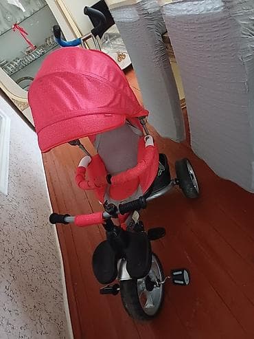 hoverboard ucuz: Uşaq üçtəkərli velosiped/araba – qırmızı Xüsusiyyətlər: - 3 təkərli — 3