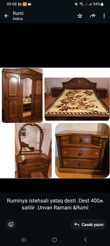 dolab satılır: İkinəfərlik çarpayı, Dolab, Rumıniya — 1