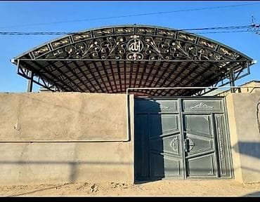 giris qapi: Dəmir konstruksiyalı dekorativ körpü damlar və avto dayanacaq — 6