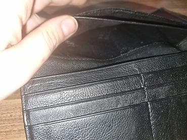 Aksesuarlar: Montblanc pulqabısı – uzun model - Material: qara rəngli təbii dəri — 8