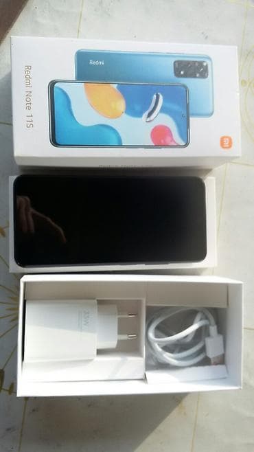 redmi note 1: Redmi Note 11, 128 GB, rəng - Qara, İki sim kartlı — 2