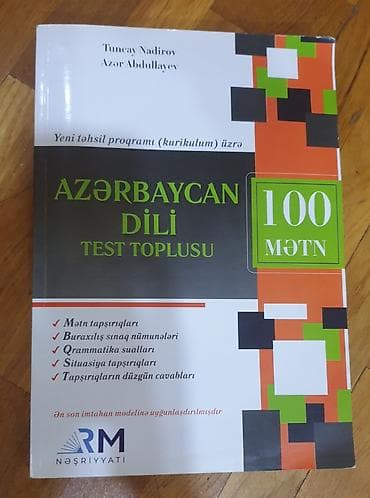 sekis azeri: Tezedi islenilmiyib Məhsul: “Azərbaycan dili – Test Toplusu (100 — 1