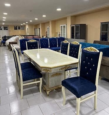 stulla: Qonaq otağı üçün, Yeni, Açılmayan, Dördbucaq masa, 6 stul — 1