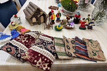 Güzgülər: Novruz səbəti, ölçü 53/53 sm, əl işi, 70 aZn alınıb, 50 aZn satılır — 2