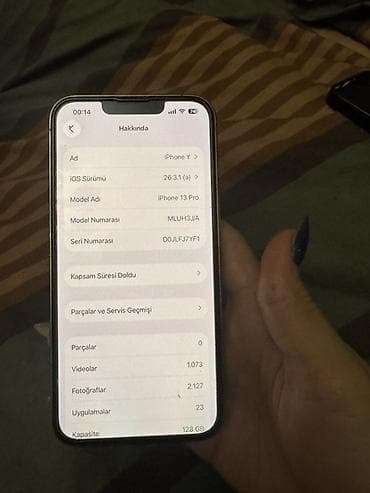 iphone 13 pro max ekran: IPhone 13 Pro, 128 GB, Qızılı, Face ID — 3