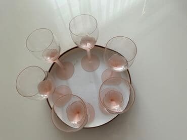 qab dəstləri: Qədəhlər, Şüşə, 18 ədədli dəst, Çexiya — 5