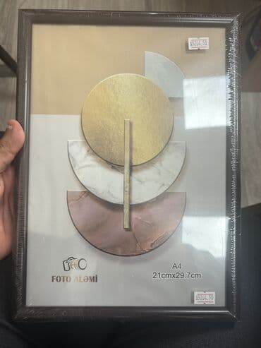 taxt ucun pakrival: Çərçivə А4 (21 x 29.7 sm), Taxta — 6