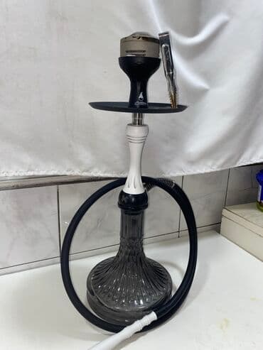 iqos iluma one qiymeti: Nəfis dizaynlı nargilə dəsti - Şüşə karaf: boz şəffaf, qravür — 1