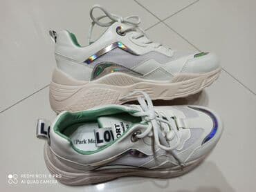 beqa üçün qadın krossovkaları: Ölçü: 39, rəng - Ağ, Yeni — 1