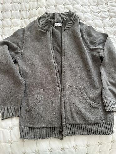 MNG (Mango) uşaq kardiqanı - Rəng: boz/boz-melanj - Ölçü: 152 sm