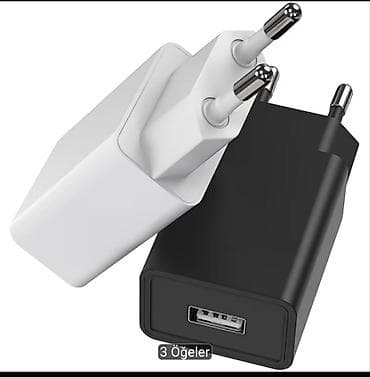 Universal USB divar adapteri - Standart EU iki sancaqlı priz ucu - 1x