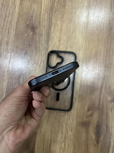 gence univermaq telefon: IPhone 16, 128 GB, Qara, Zəmanət, Simsiz şarj, Face ID — 3