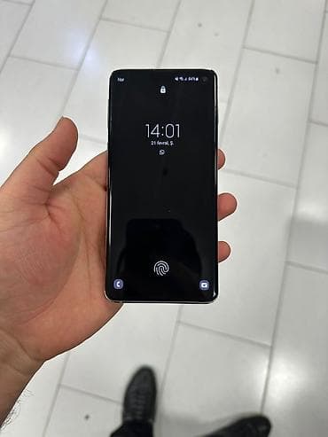 samsung kondisioner: Samsung Galaxy S10, 128 GB, rəng - Ağ, Barmaq izi — 1