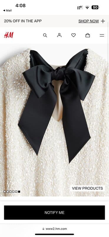 работа возьму девушку на работу: Коктейльное платье, Миди, H&M, S — 3