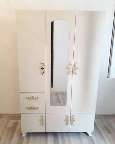 guzguleri: Yeni, Açılan, 3 qapılı Düz dolab, Qarderob, paltar dolabı, Azərbaycan — 2