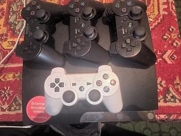 ps4 diski: Sony PlayStation 3 (PS3) Slim oyun konsolu paketi(nasaz vəziyyətdə — 2