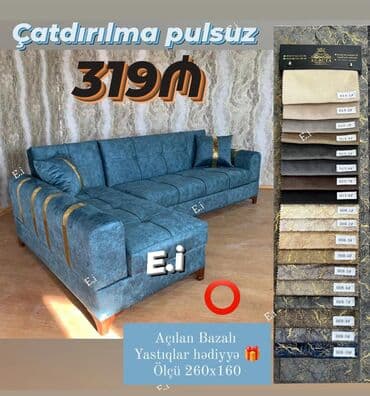 metbex ucun uqlavoy divanlar: Künc divan, Yeni, Açılan, Bazalı, Parça, Pulsuz çatdırılma — 1