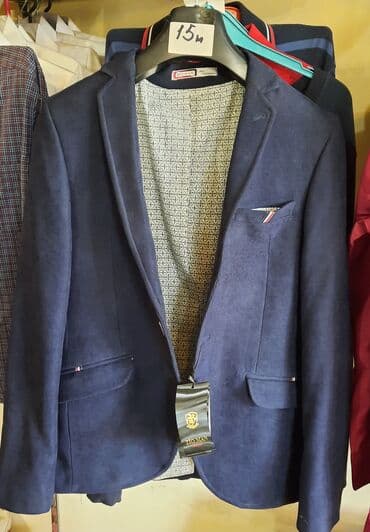 klassik geyim: Kostyum, Qış, L, rəng - Göy — 1