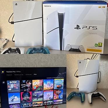 5 minə: PlaySataion 5 Slim—1TB 4K format 120Hz ekranın yenilənmə tezliyi HDR — 1