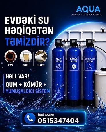 AQUA Reverse Osmosis System – ev suyu üçün çoxmərhələli təmizləmə