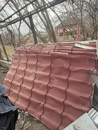 Divar kağızları, oboy: Metall kiremit profilli dam örtüyü vərəqləri - Material: sinklənmiş — 2