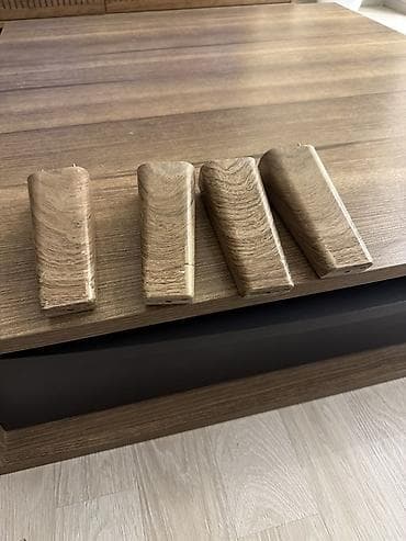 stol stil: Kvadrat masa, Açılmayan, Təkərsiz, Teksturalı laminat, Zəmanətsiz — 1