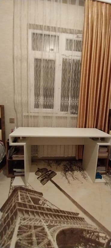 qız ucun yazı masası: Oğlan və qız üçün, Siyirməsiz, Yazı masası, Stulsuz — 1