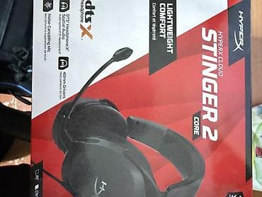 İşlənmiş Simli Qulaqcıqlar, HyperX, rəng - Qara