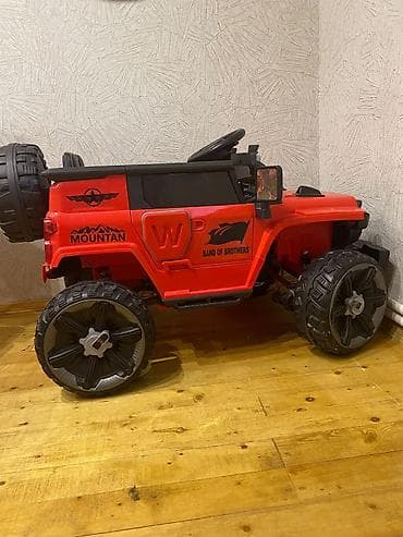 uşaq maşınlar: Uşaq üçün elektrikli off-road maşın - Rəng: qırmızı, “Mountain / Band — 1