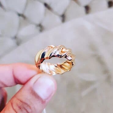 qızıl uzuk modelləri: Alyans, Üzük, Sarı qızıl, 585 Əyar, Qaşsız — 3