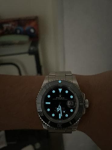 saat mexanik: Qol saatı, Rolex, rəng - Qara — 5