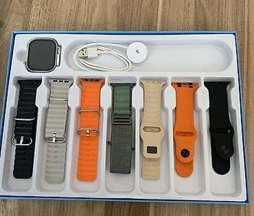 Смарт браслеты: Б/у, Спортивный Комплекты с часами, цвет - Оранжевый — 2