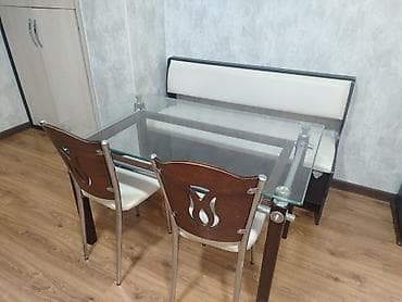 masa ofis: Mətbəx masa dəsti 250₼. divan bazalıdır. Ünvan — 1