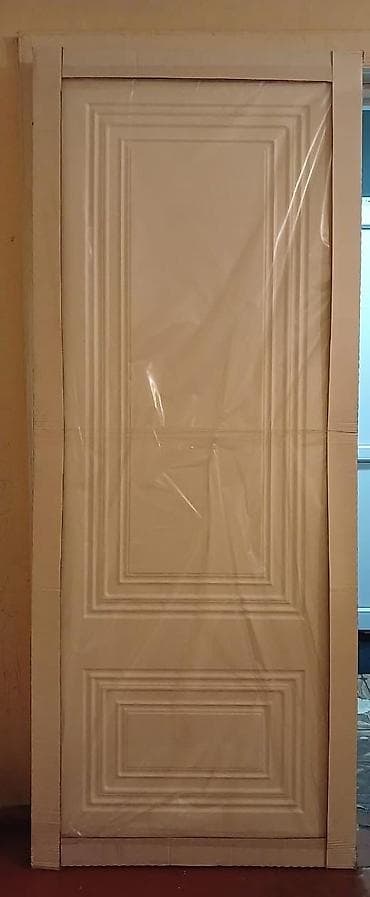 mdf material satışı: Ağ rəngli daxili qapı – klassik panelli dizayn - Rəng: ağ, mat effekt — 2