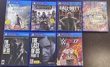 batman ps4: Playstation 4 2 pult + 10 ədəd ps4 + 3 ədəd ps3 diski satılır. Üstündə — 3