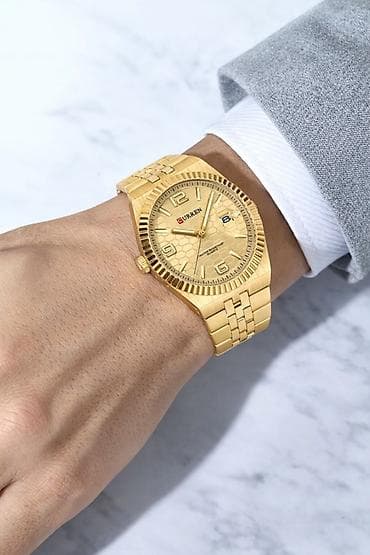 anti pas: Yeni, Qol saatı, Curren, rəng - Qızılı — 2