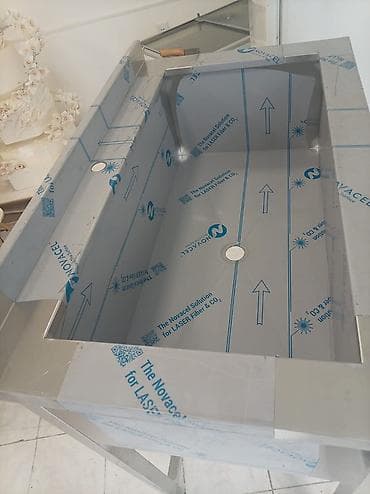 Оборудование для мойки: Paslanmayan poladdan hazırlanmış sənaye tipi birgözlü yuyucu lavabо — 3