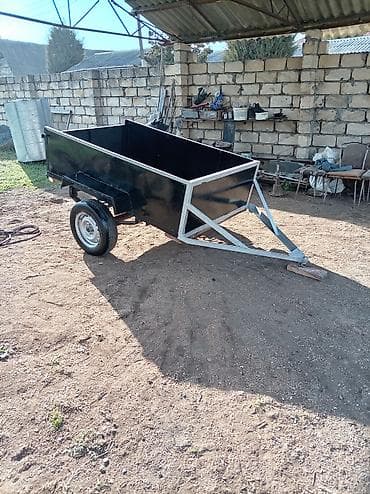balaca traktor satisi: Yükdaşıma qoşqusu – universal tək oxlu trailer - Güclü metal karkas — 10