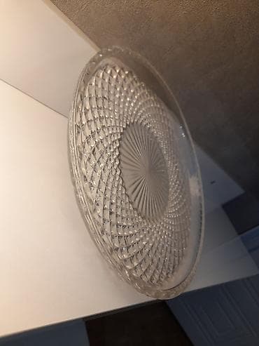 masin tort sekilleri: Dekorativ boşqab və şüşə meyvəqabı dəsti — 5