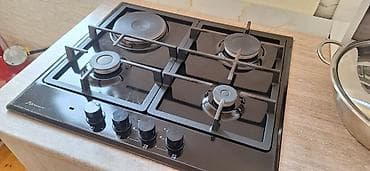 iki yerli divan: Mətbəx ucun şkaflar.qaz plitəsi qaz kontrolladır. 1 gözü — 4