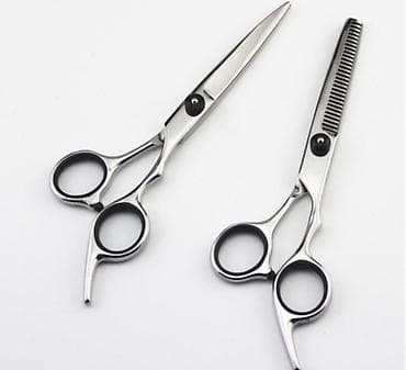 ps salon: Dəri çantası ilə Professional saç kəsim qayçı seti. Info:6 inç və 17 — 1