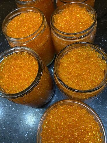 qara kürü: Məhsul: Şüşə bankalarda qablaşdırılmış forel balığı kürüsü - Tərkib — 5