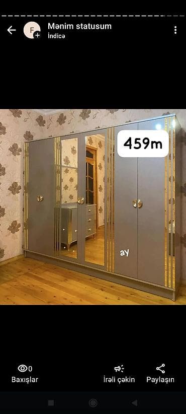 keramogranit satisi: 6qapili dolab Birbasa istehsaldan satis ölçü 240*200*45 qiymət — 4