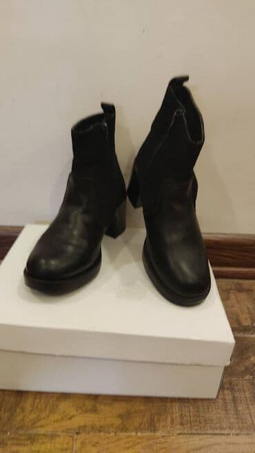 botlar: Ölçü: 36.5, rəng - Qara, Yeni — 4