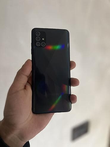 sim nomre satisi: Samsung Galaxy A51, 64 GB, rəng - Qara, Barmaq izi, Face ID — 6