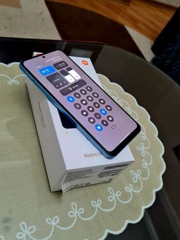 note 13 plus: Redmi Note 12, 256 GB, rəng - Göy, Zəmanət, Sensor, Barmaq izi — 4