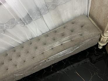 qədimi stul: Yeni, Pufik oturacaq, Parça, rəng - Boz, Çatdırılma yoxdur — 1