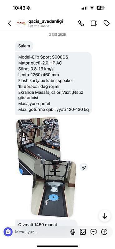 модель: Qaçış Trentajoru – Elip Sport S900DS - Mühərrik: 2.0 HP AC - Sürət — 4